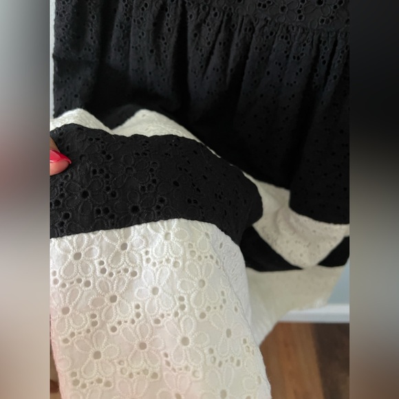 KENSIE eyelet fit and flare dress sz L - Picture 3 of 4